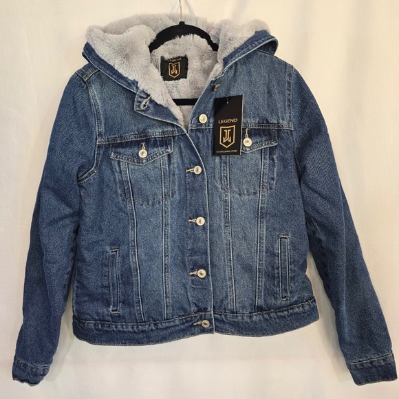Denim Furlined Jacket - Picture 1 of 3